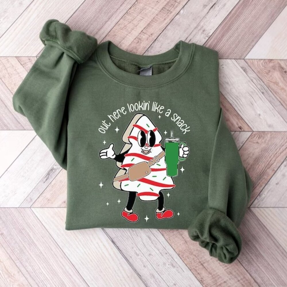 Out Here Lookin Like A Snack Sweatshirt Boujee Christmas Sweatshirt 17